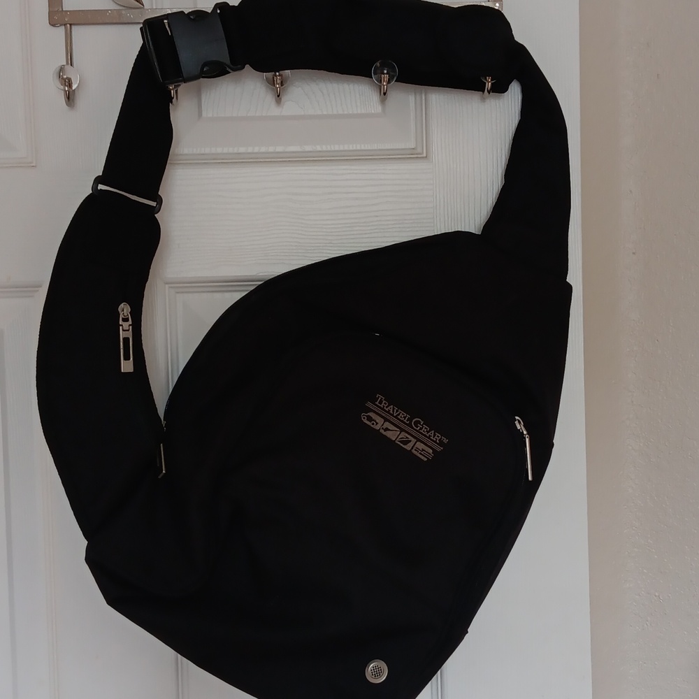 Travel Gear Sling Backpack In Black.Used.Unisex